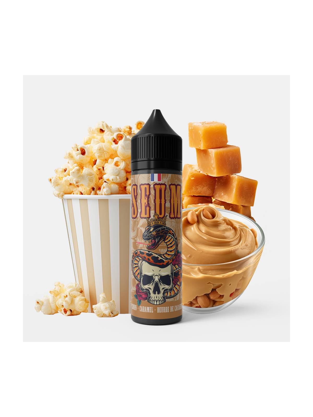 Pop Corn Caramel Beurre de Cacahuète 70 ML