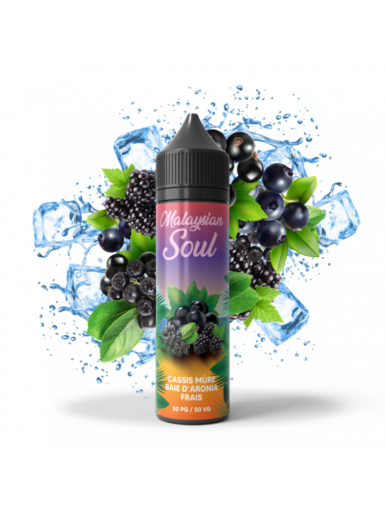 Cassis Mûre Baies d'Aronia Frais 70 ML