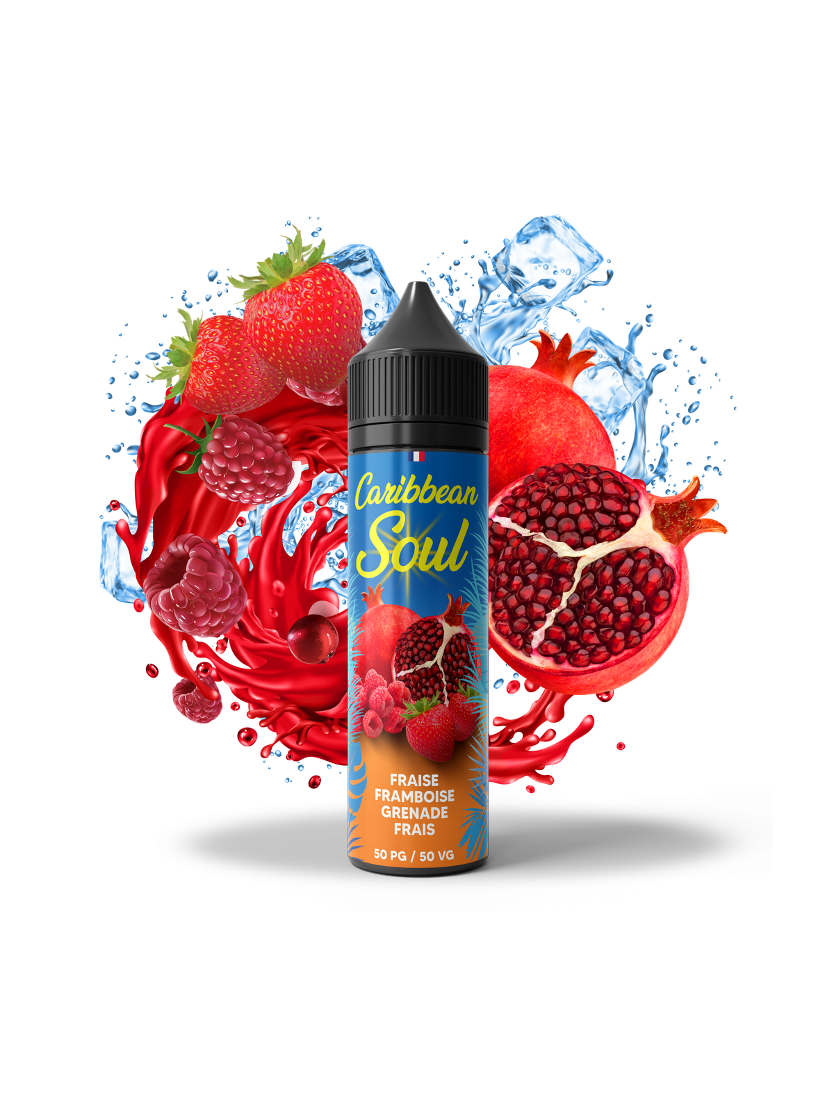 Fraise Framboise Grenade Frais 70 ML