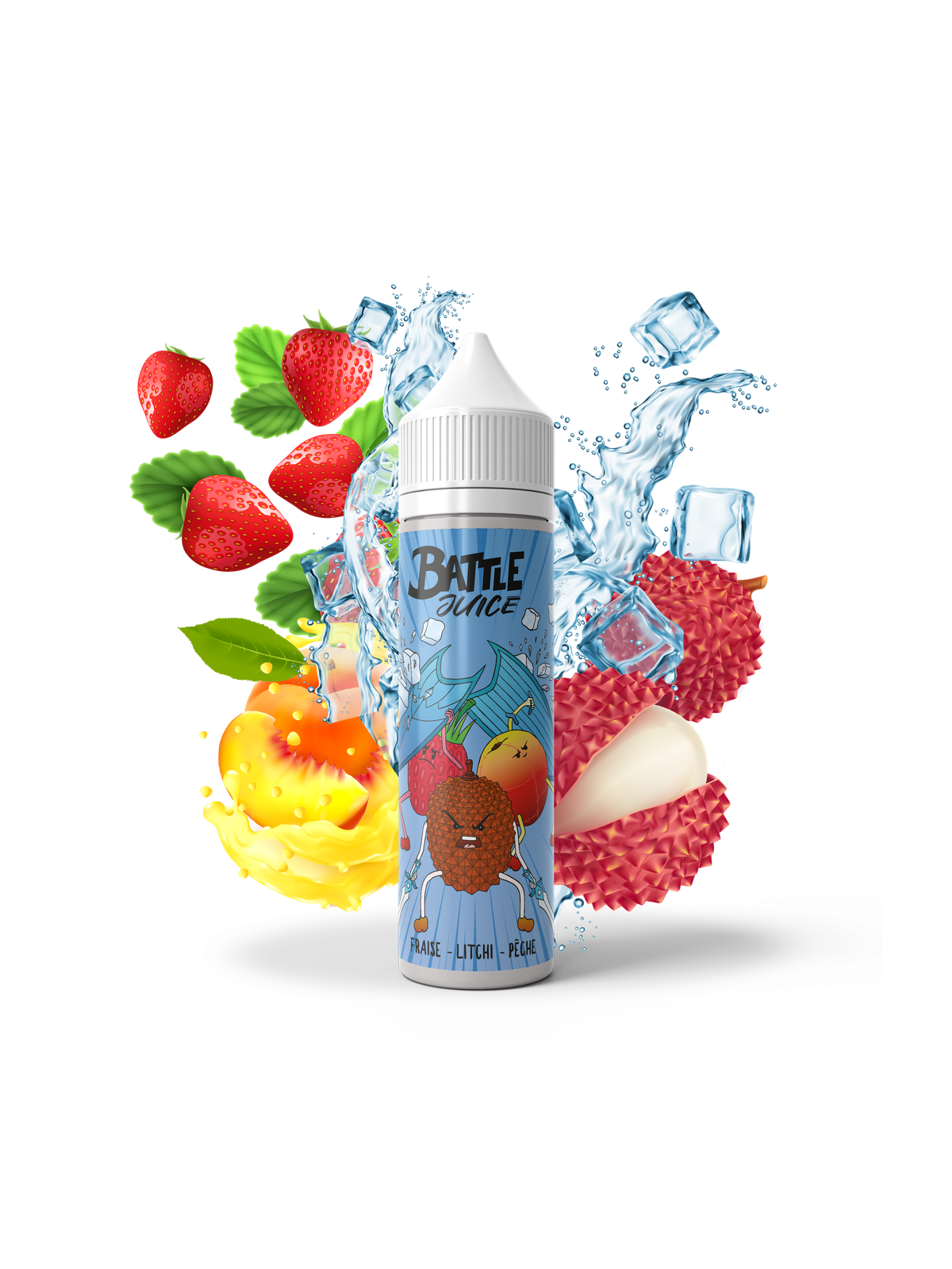 Fraise Litchi Pêche 120 ML