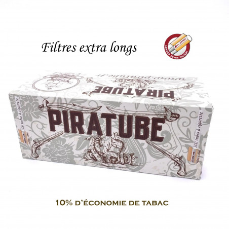 1200 Tubes à cigarette Piratube EXTRA (filtres longs)